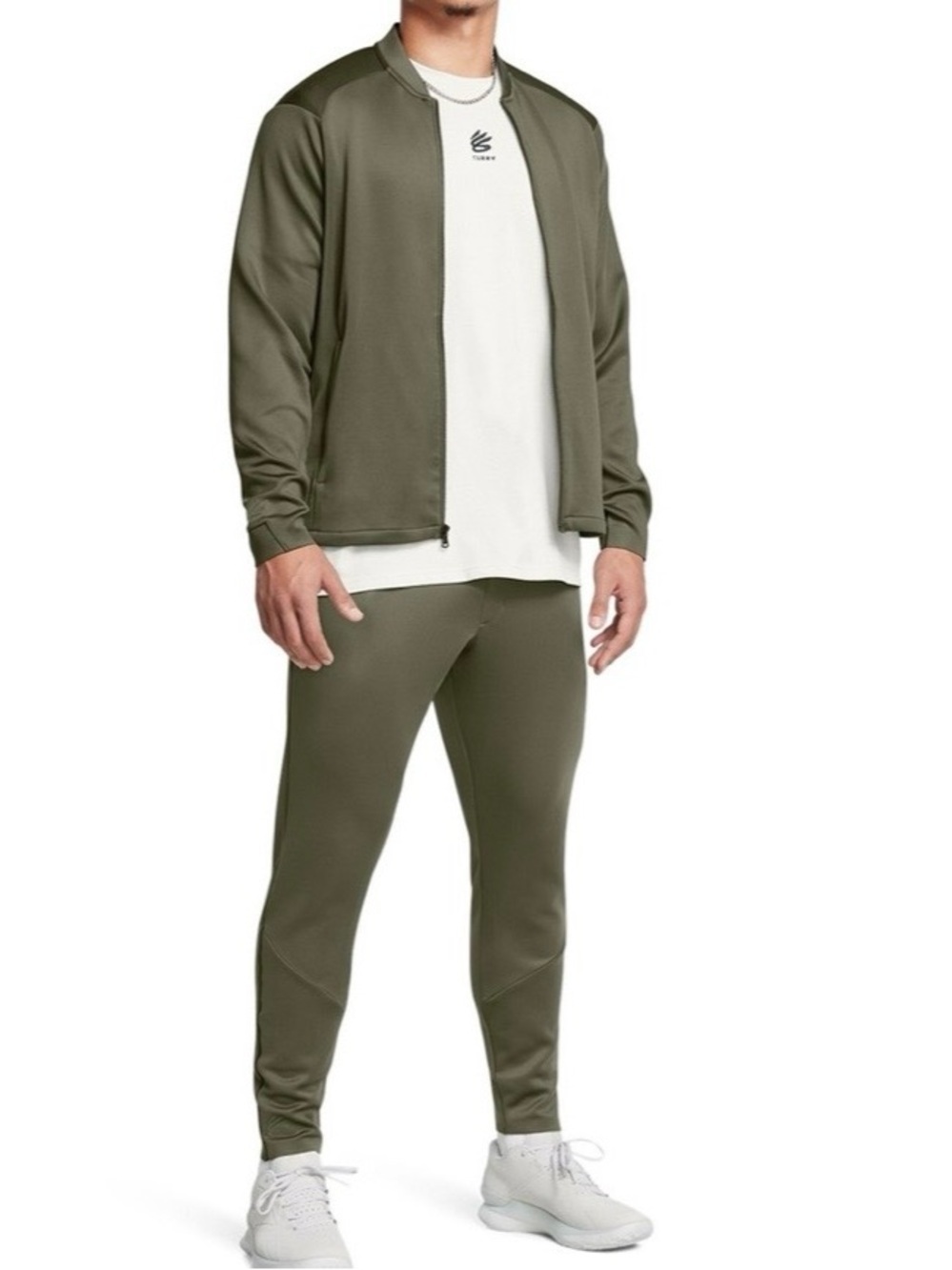 NEW Under Armour Curry Travel Pants Olive Green 1387091 Men’s Size 4XL - Picture 4 of 8